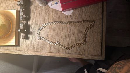 Gold-Tone Cuban Link Chain Necklace
