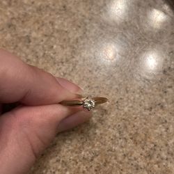 Gold Engagement Ring 