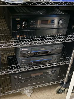 Denon, Sony, Kenwood, Tascam, Receivers / Amplifiers Panasonic, Motorola surround sound & hi-fi receivers & VCR