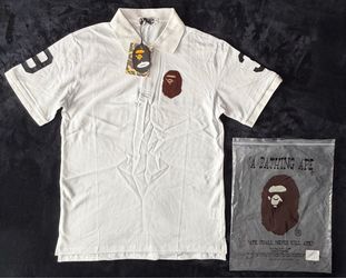 White Bape polo