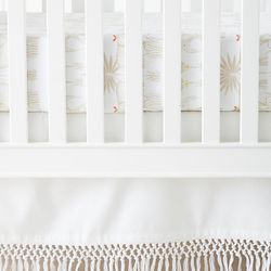 Serena & Lily Macramé Crib Skirt - Like New