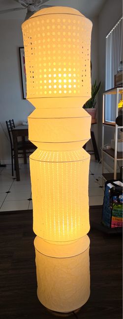 IKEA MAJORNA Floor Lamp 55" White Paper Lamp