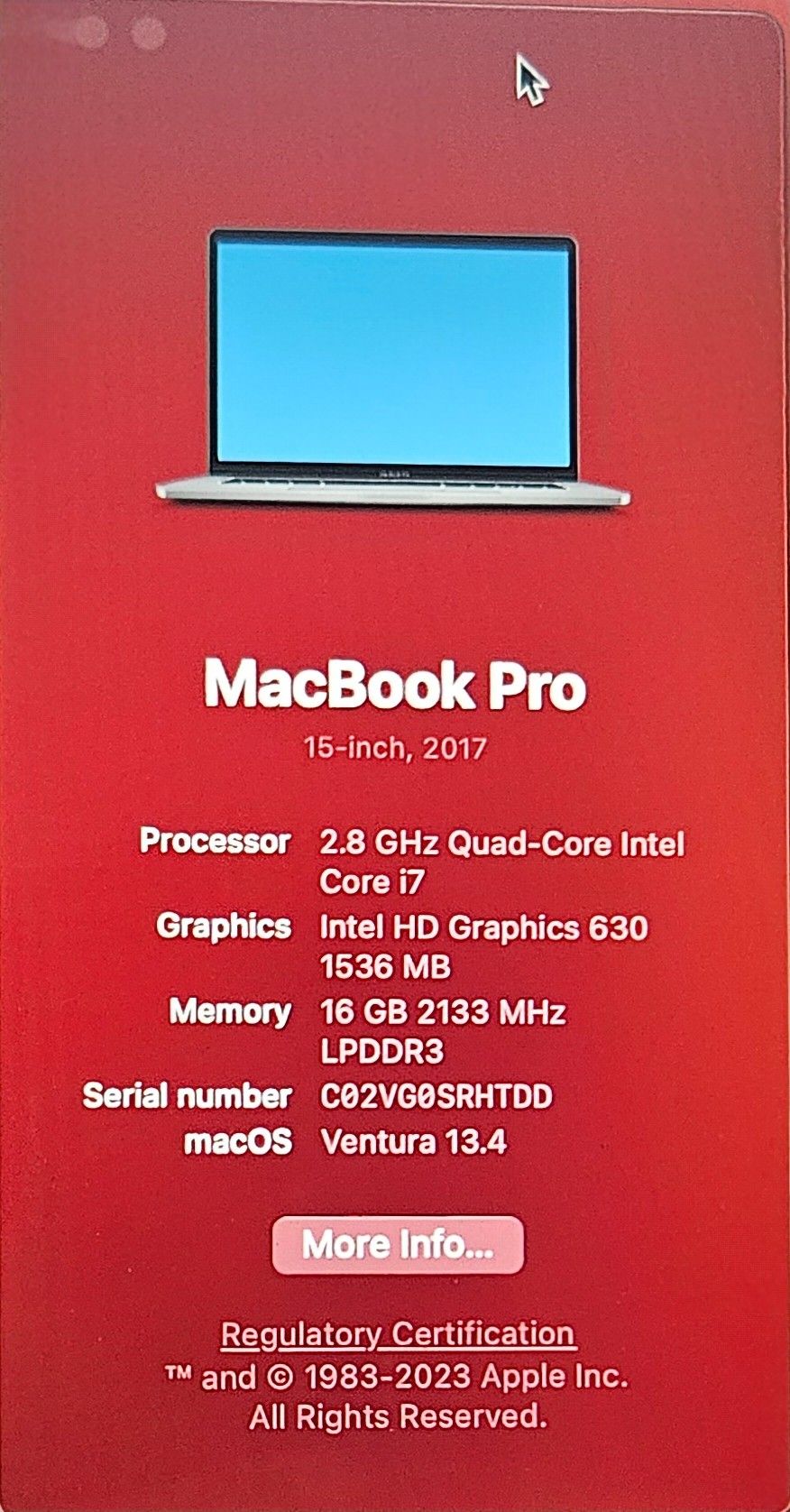2017 MacBook Pro 15