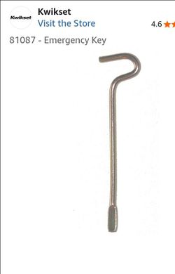 Emergency key door opener