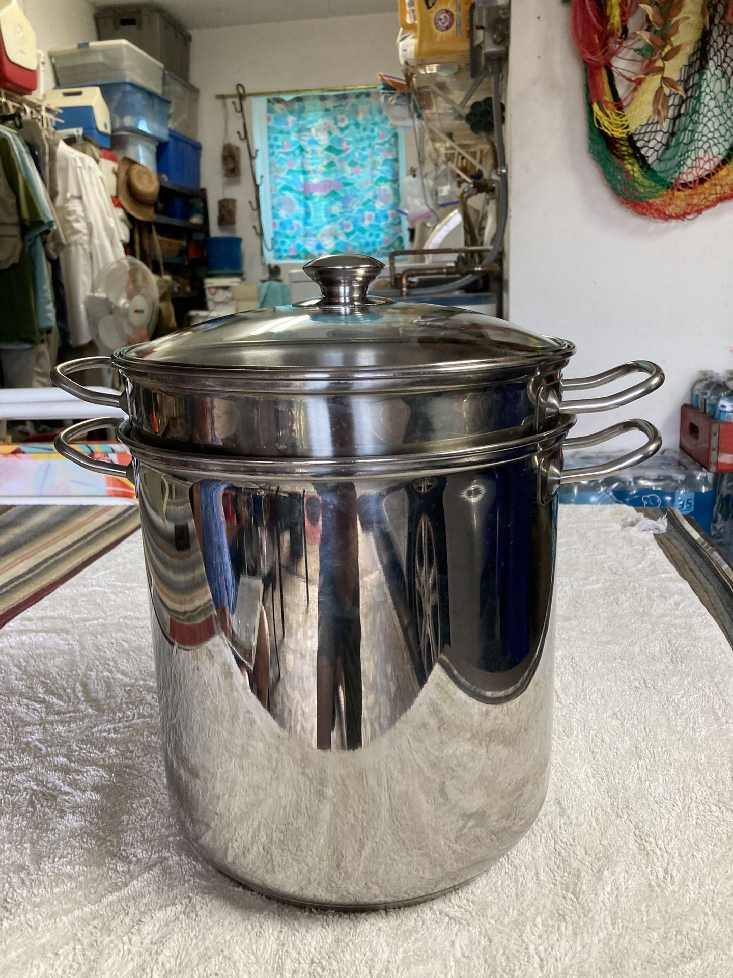 William Sonoma 12qt Pasta Pot Multi w/ Baskets