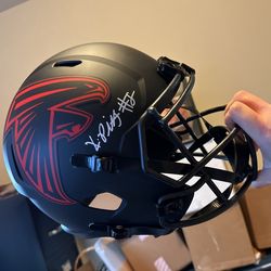 Kyle Pitts Full Size Signed Eclipse Helmet Beckett 