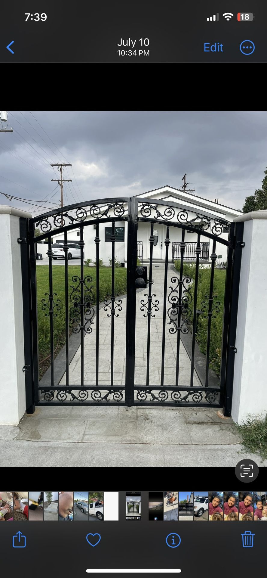 Wrought iron gate puertas Para Su Hogar