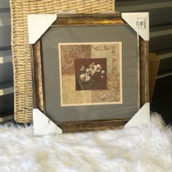 Floral Picture in Frame