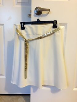 My Michelle Skirt, White, Size 5/6
