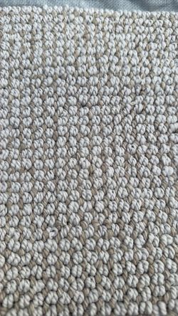 12’ x 11’ Berber Carpet / Area Rug – Cream & Beige – Excellent Neutral Color