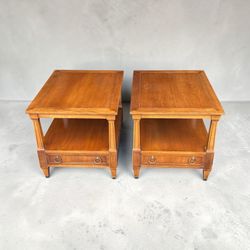 Vintage Hekman end tables (2)