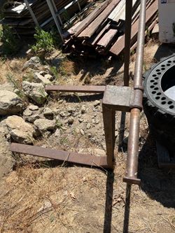 Forklift attachment slip loader or backhoe