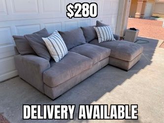 Grey 2-piece Sectional (1-year old)