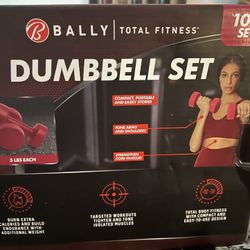 BALLY .. Dumbbell Set  10 Lb Set 
