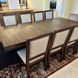 Dining Room Table With 10 Chairs 