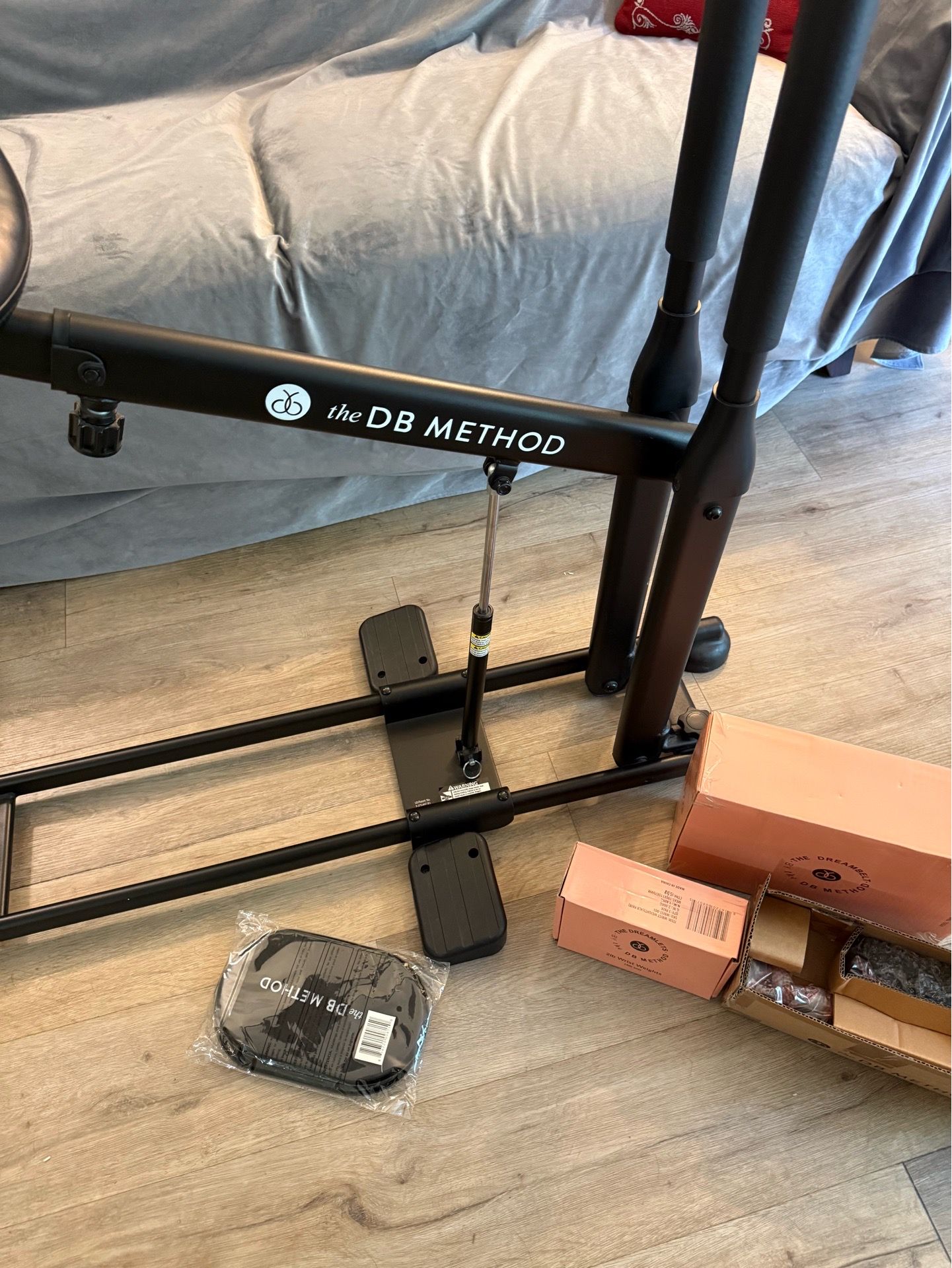 DB Method Squat Machine with accessories (used once)