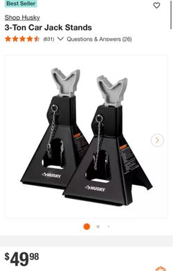 3-Ton Car Jack Stands brand new husky