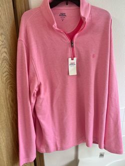 IZOD Saltwater Quarter-Zip Pullover XL Pink