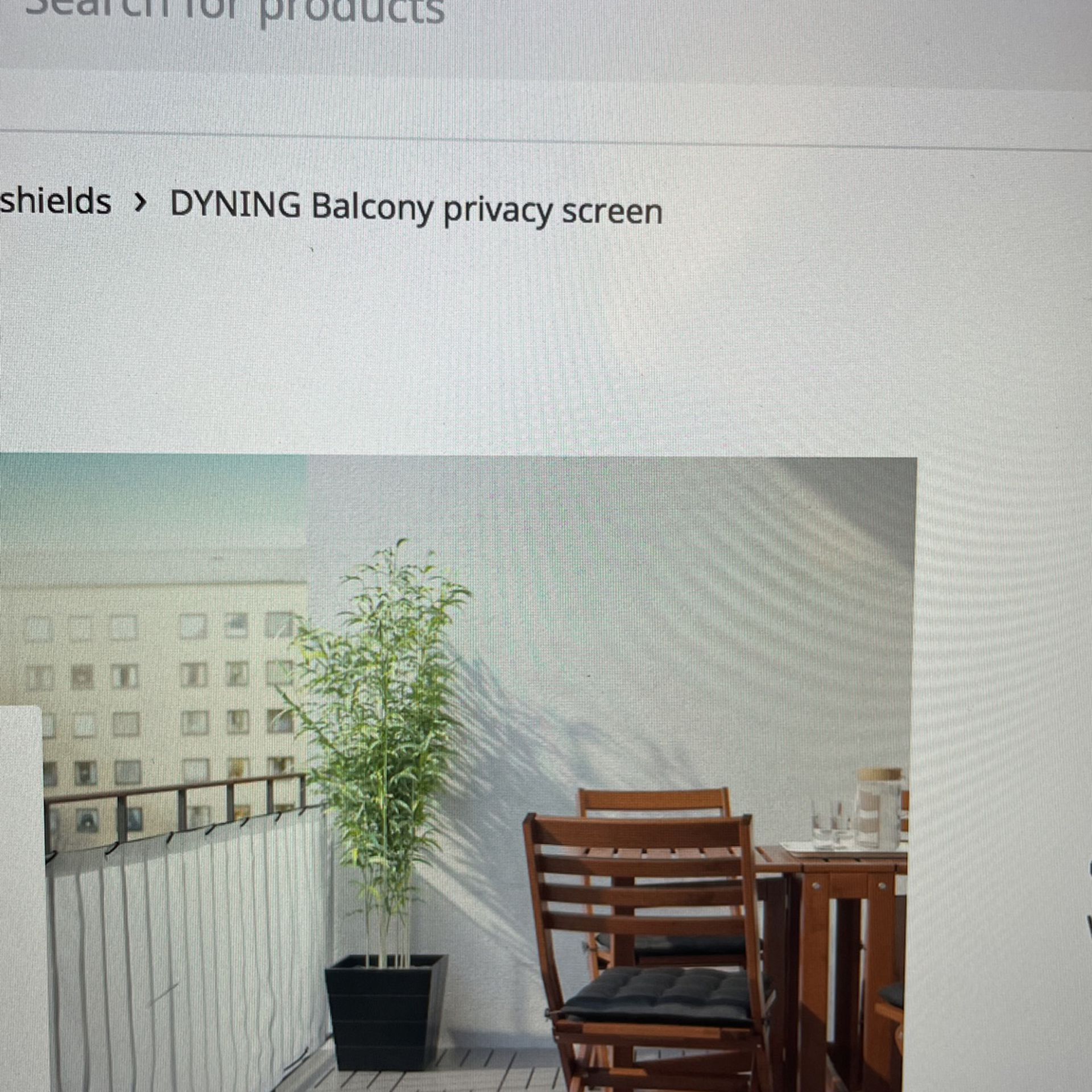 Ikea Yard Privacy Screen