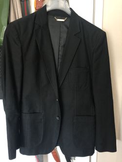 ZARA 42R 32-Black Euro Corduroy Suite