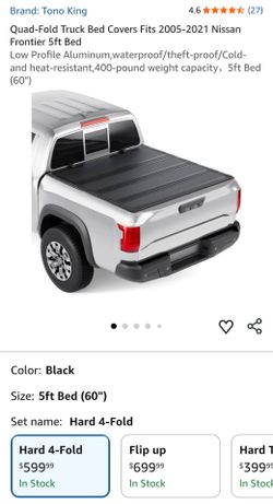 Tono King Hard 4-Fold Tonneau Cover 5ft Bed