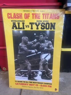 Muhammad Ali Poster With Mike Tyson An Image Of Two Greats 2x3