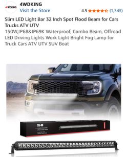 4WDKING 32-Inch Slim LED Light Bar