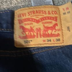 Levi 501 Jeans W 34 L 38