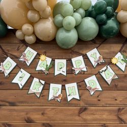 Reptile Birthday Banner 