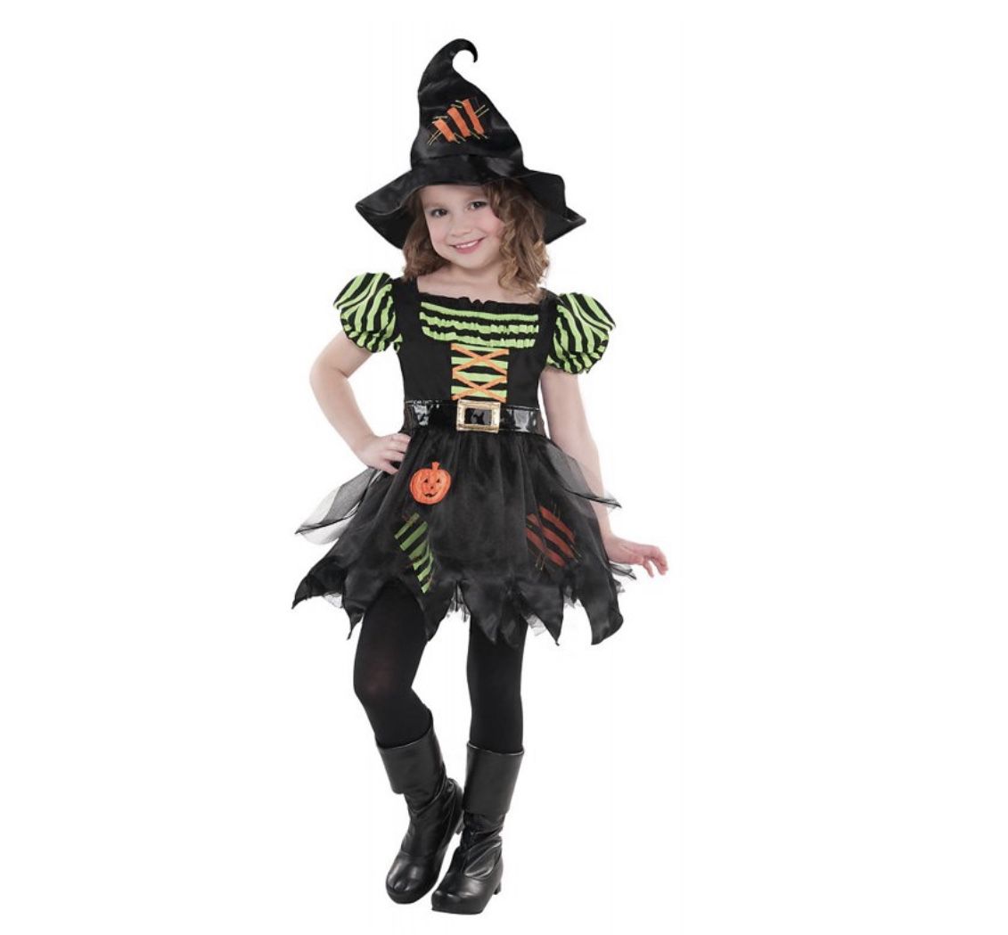 Pumpkin Patch Witch Child Girls Costume Size Medium 8/10