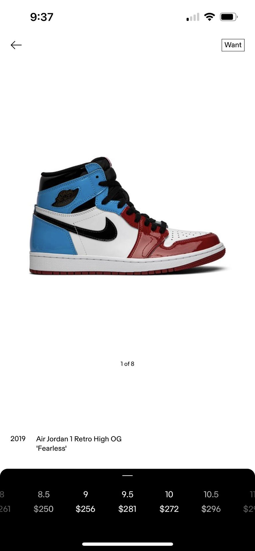Nike Air Jordan 1 Retro High OG Fearless