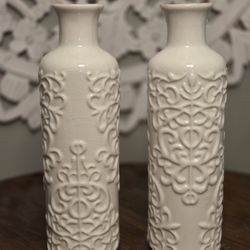 New White Ceramic Vases