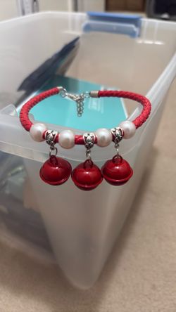 Bell Leather Cat Collar