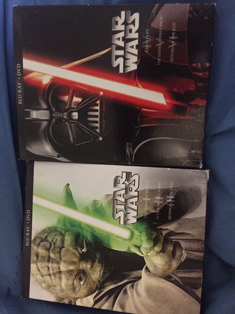 Star Wars six movie collection DVD and Blu-ray new