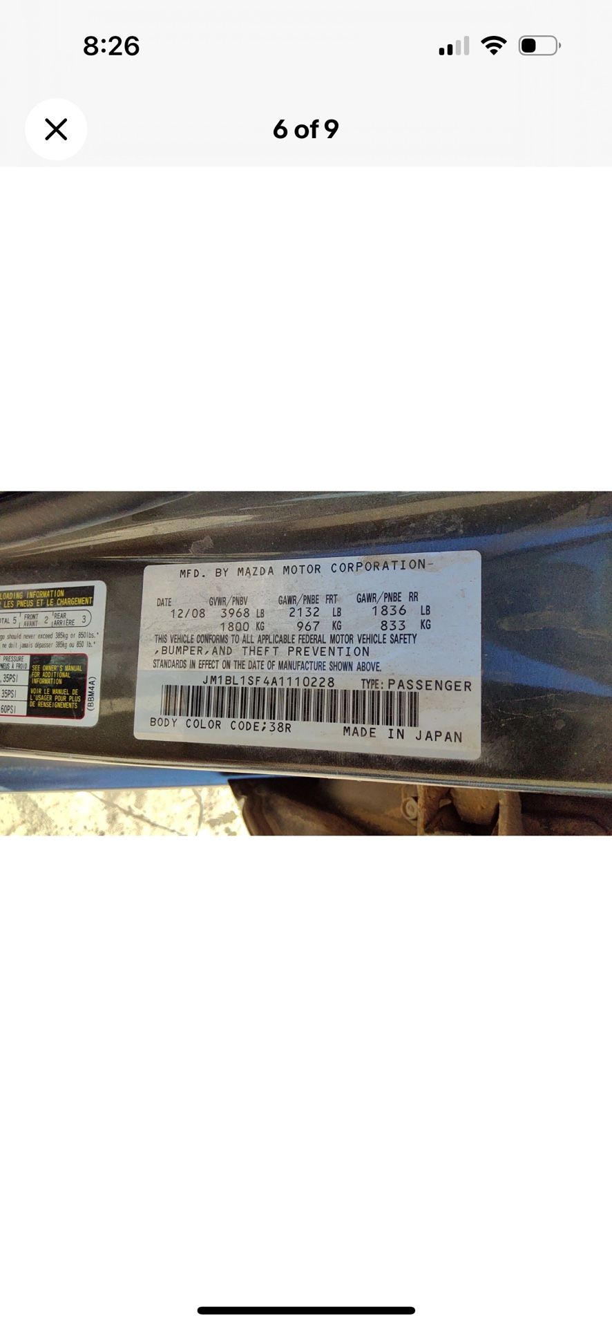 2010 2011 Mazda 3 Tcm Transmission Control Module Computer Oem