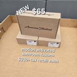 New American Standard Motion Activated Bathroom Faucets ,  $330+tax retail . My price only $65 each