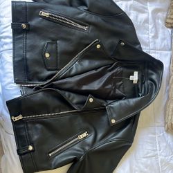 Top shop Cropped Leather Jacket 