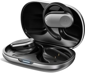 Open Ear Headphones, Headphones Wireless Bluetooth with Microphone, Waterproof Noise Reduction, Multi-Angle Adjustment, Long-Lasting, Suitable for Run