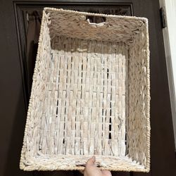 White Wicker Basket
