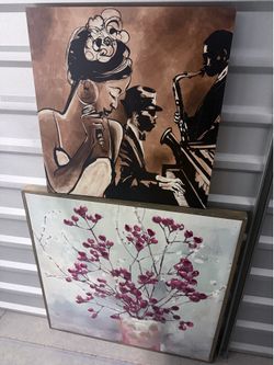 Vintage framed wall arts