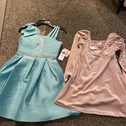 Girl Dresses New (size 6/7) With Tags Take Both For $20