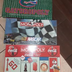 2 DIFFERENCE MONOPOLY COCA COLA AND NASCAR