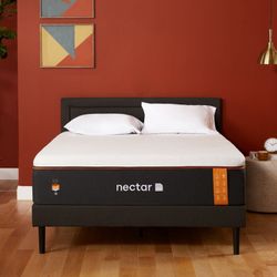 Nectar Premier Copper 14" Queen Mattress - Medium Firm Gel Memory Foam Mattress - 5 Layers of Comfort - Triple Action Cooling Tech 