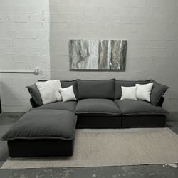 Gray Cloud Sectional (Brand New In Boxes)