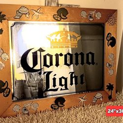 Corona Light mirror. Like New. 24"x30"