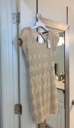 Lace and sequins cocktail dress