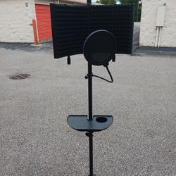Mic Stands ,Mics ,Sound Barrier 