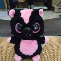 Black Pink Skunk Plush 