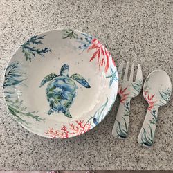 Sea Life Melamine Party Serving Set