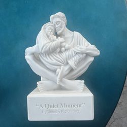 Beautiful "A Quiet Moment" Holy Family Sculpture by Timothy P. Schmalz.  In a tender moment of Jesus's birth, with the Blessed Mother - St. Mary, and 